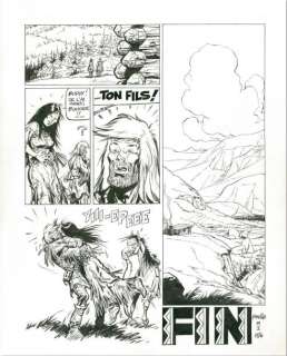 Derib, Claude de Ribeaupierre | BUDDY LONGWAY. L’ENNEMI. Encre de Chine pour | Coutau Bégarie