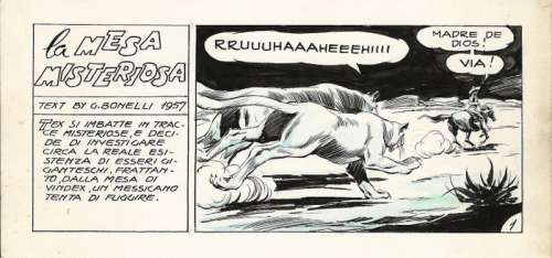 Tex s. Gila n. 2 - Galep - striscia originale - (1957) | Catawiki