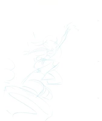 Dave Bullock 2 LOT Hand-Drawn Comic Illustrations for Covers and Book DC L25 | Charles Scott Gallery