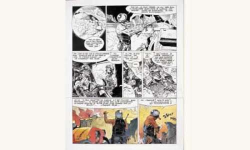 HERMANN Â«JéremiahÂ». Encre de Chine noire et encres de couleurs pour la | Tessier Sarrou