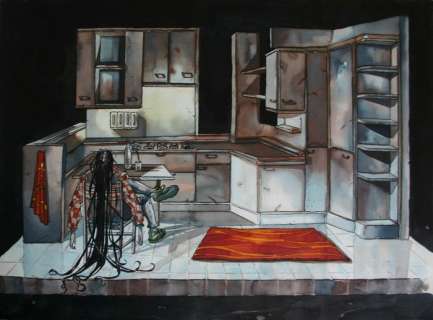 Tisselli - illustraz. originale "In cucina..." - Page volante | Catawiki