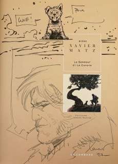 Xavier Le Serpent... | XAVIER Le serpent et le coyote Belle dédicace sur l’intégrale... | Vermot et Associés