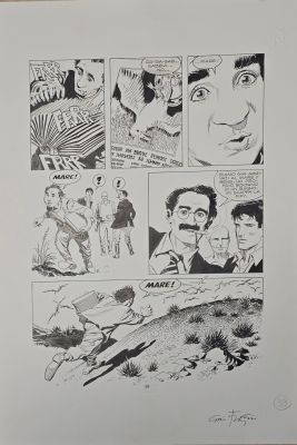 Tavola originale Giovanni Freghieri per Dylan Dog n. 109 “il Volo dello Struzzo” pag. 39 | Venere Comic Art