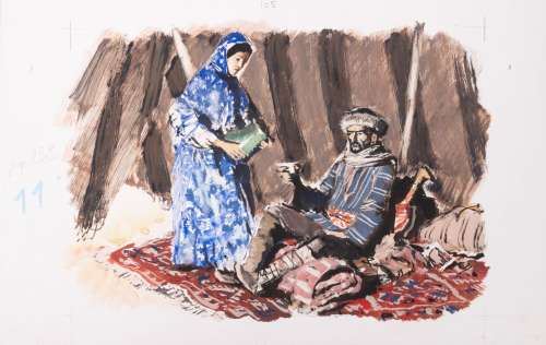 Albert Brenet (1903-2005) Repos... | Albert BRENET (1903-2005) Repos sous la tente. Gouache... | Drouot Estimations