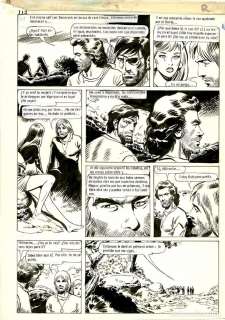Dibujo Original de Enrique Villagrán - Nippur - El Rey p.11 - Columba 1986