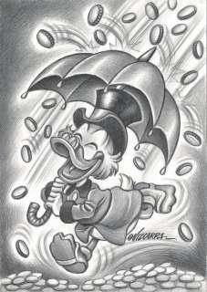 Uncle $crooge - Money Rain - Original Drawing - Joan Vizcarra - EO | Catawiki