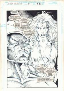 Kevin Conrad, Liam Sharp, Steve Moncuse - x-men unlimited #5 p. 7 - professor xavier & ororo 100% splash - 1994