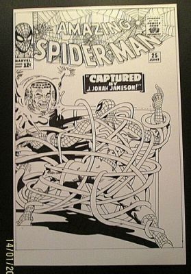 STEVE DITKO:(AMAZING SPIDER-MAN # 25) ORIG,RECREATION ART COVER (CLASSIC) | eBay US (Buy It Now)
