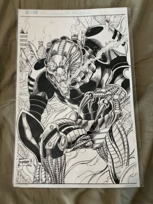 Salamandroid Sketch 11x17 Original Art By Mike McMahon | eBay US (Buy It Now)
