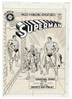 THE BEST OF DC #25 COMIC BOOK COVER ORIGINAL ART BY ROSS ANDRU (SUPERMAN). | Hake’s