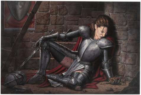 JOAN OF ARC ORIGINAL ART BY DORIAN CLEAVENGER. | Hake’s