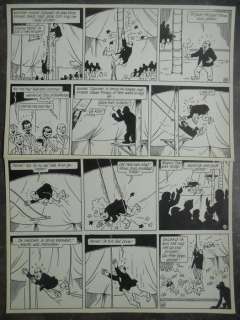 De Moor, Bob  - Originele pagina in inkt - Nonkel Zigomar, Snoe en Snolleke - De witte Maw-maw - (1953) | Catawiki