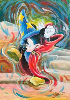 The Sorcerer’s Apprentice - Original Painting On Canvas - Garrido - Art original - (2016) | Catawiki