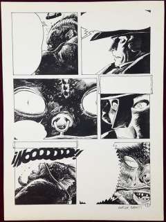 Enrique Breccia - tavola originale x Lanciostory "Il Mostro" - Page volante | Catawiki