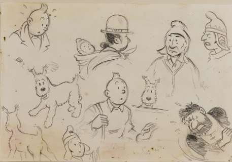 Hergé, Georges Remi... | HERGÉ, Georges Remi dit (1907-1983) Studio BELVISION,... | Stanley’s Auction