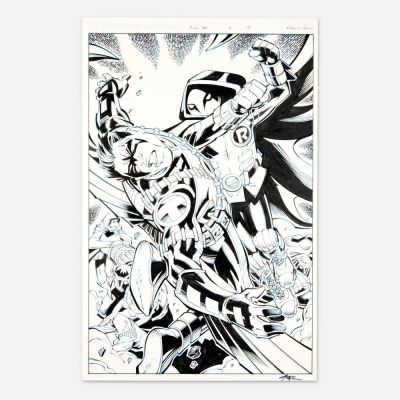 Lot 369 - Scott McDaniel and Andy Owens, Robin War #2 Story Page 15 Original Art (DC Comics, 2016) | Landry Pop Auctions