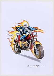GHOST RIDER SPECIALTY ORIGINAL ART BY RAFAEL LÓPEZ ESPÍ. | Hake’s