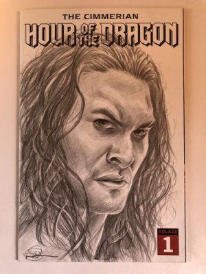Sketch cover original art, Jason Mamoa Conan by Dan Neidlinger | eBay US (Buy It Now)