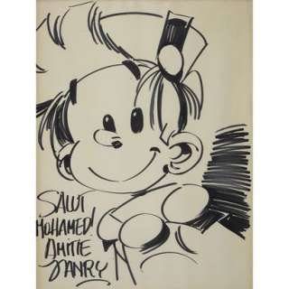 Jean-Richard GEURTS dit JANRY (Ne en 1957) Dessin dedicace… | Tajan