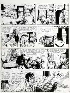 Vance | Bruno Brazil, planche n°18 Ã  l’encre de Chine de… | Banque Dessinée