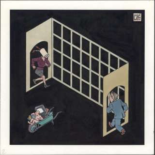 Swarte Joost (Né En 1947) | SWARTE Joost Projet de carte d’invitation de l’inauguration du Centre& | Aponem