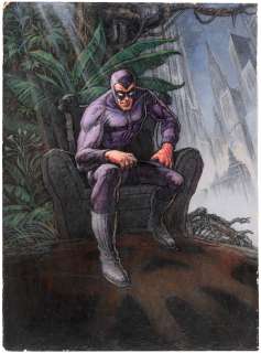 FRIENDS OF THE PHANTOM FANZINE COVER ORIGINAL ART PAINTING BY ED RHOADES. | Hake’s