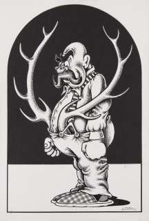 Edward Lutczyn (1947) | Edward Lutczyn | Rogacz, rysunek satyryczny | Desa Unicum