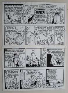 Suske en Wiske -  Originele pagina (p.27) - De koning drinkt - (1973) | Catawiki