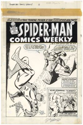 Dick Ayers | Spider-Man Comics Weekly #11 Cover (Signed) | Nostalgic Investments