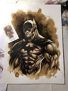 Coffee Painting - BATMAN  - Création originale de Juapi (2019) | Catawiki