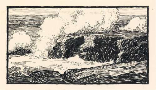 LONGFELLOW N. C. WYETH. Breakers. | Swann Galleries