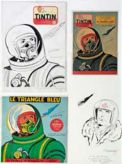 Weinberg | Dan Cooper, Le Triangle bleu, illustration Ã  l’en… | Banque Dessinée