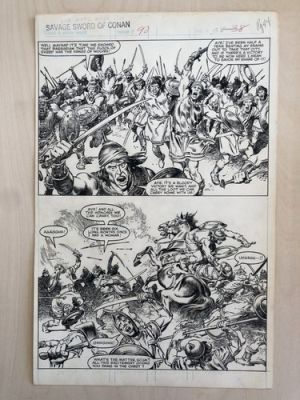 Savage Sword Conan 90 p.44 Original Art Page John Buscema, Nestor Redondo 1983 | eBay US