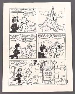 Cance Louis Pif... | CANCE Louis Pif et Hercule Gag en une planche "Le château" Planche... | Vermot et Associés