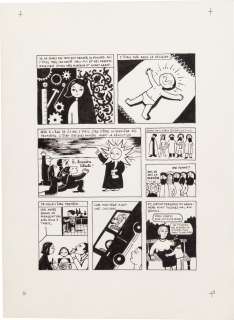 Marjane Satrapi | Persepolis (Original Book Art, page 4) | Sotheby’s