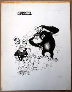 Mitton, Jean-Yves - Originele pagina in inkt + inkleuring op kalk papier (1973) | Catawiki