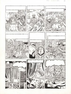 PLEYERS Jean (né... - Lot 242 - PLEYERS Jean (né en 1943) Jhen - Le lys et l‘ogre Encre...