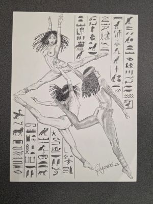 Glogowski , Philippe - illustration originale - "Les filles d’Isis" | Galerie des bulles