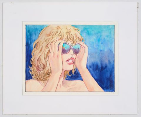 Manara Illustration... | Lot 44 - Manara Illustration à l’encre et à l’aquarelle représentant... | Tessier Sarrou