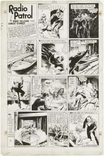 97: Schmidt Radio Patrol Sun 3/16/35 original comic art | Russ Cochran