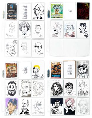 [Original Comic Art] Artists’ CONVENTION SKETCH CARDS * Lot of Approx. 450 | PBA Galleries