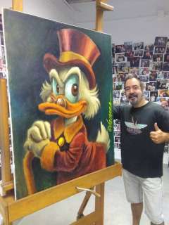 Scrooge McDuck -  Large Painting on Canvas - 116x89x2cm - Joan Vizcarra  - Art acrylique | Catawiki
