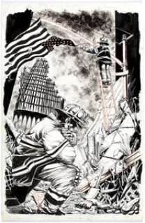 John Stanisci - Heroes #1 Splash Page 24 Original Art (Marvel, 2001).