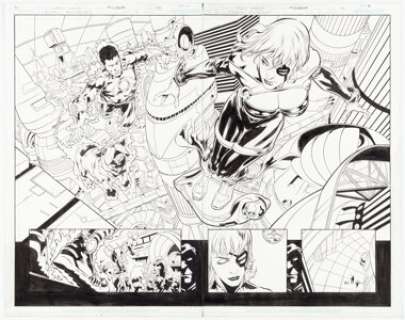 Manuel Garcia and Al Milgrom Strange Adventures #3 Double-Page Spread Pages 18-19 Original Art (DC, 2009).... | Heritage