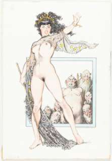 Jim Silke - Bettie Page Illustration Original Art (2006).... | Heritage