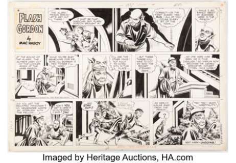 Raboy, Mac | Mac Raboy Flash Gordon Sunday Comic Strip Original Art dated 1-9-66 (King Features Syndicate, 1966).... | Heritage