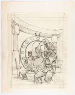 Unidentified Alternative Art Comic Artist | Kung Fu Preliminary Illustration Original Art (undated).... | Heritage