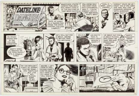 McWilliams, Al - Al McWilliams Dateline: Danger! Sunday Comic Strip Original Art dated 11-15-70 (Field Enterprises, 1970)....