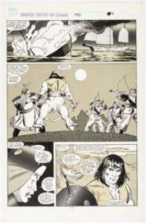 Buscema, John | John Buscema and Tony DeZuÃ±iga The Savage Sword of Conan #190 Story Page 9 Original Art (Marvel, 1991).... | Heritage