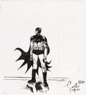 Pope, Paul | Paul Pope Batman Specialty Illustration Original Art (undated).... | Heritage